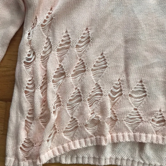 Peach baggy cropped sweater! - Picture 3 of 4